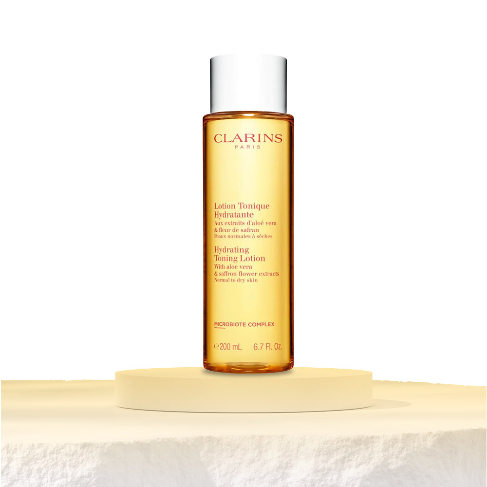 Buy CLARINS HYDRATING TONING LOTION WITH ALOE VERA&SAFFRON 200ML – Skincare  Savers