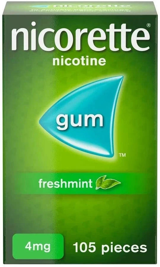 Nicorette Gum 4mg FRESHMINT Nicotine 105 Pieces