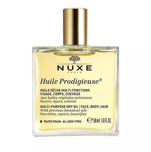 Nuxe Huile Prodigieuse Multi-Purpose Dry Oil for Face Body and Hair Spray 50ml / 1.6 Fl oz